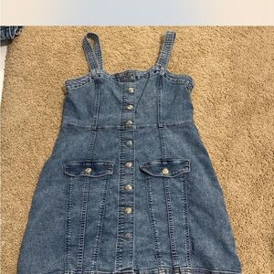 Divided Blue Denim Overalls